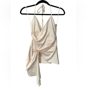 Zara asymmetrical halter top